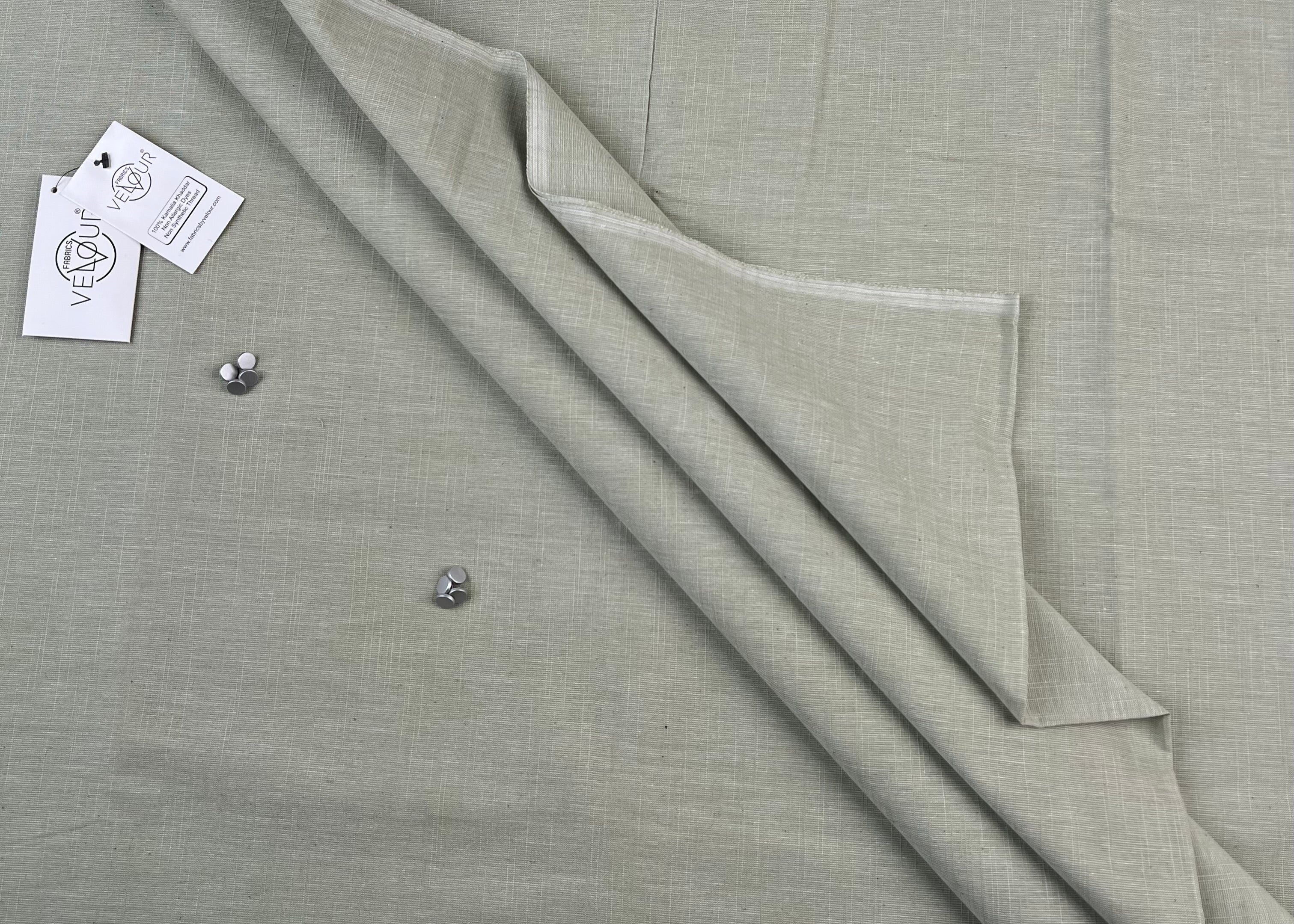 SLUB WINTER KHADDAR- LIGHT GREEN